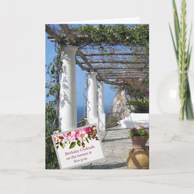 SCENIC ISLE OF CAPRI FOR BIRTHDAY CHEER  CARD (Front)