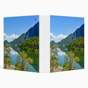 Scenic Lake Mountain Reflection Photo Binder