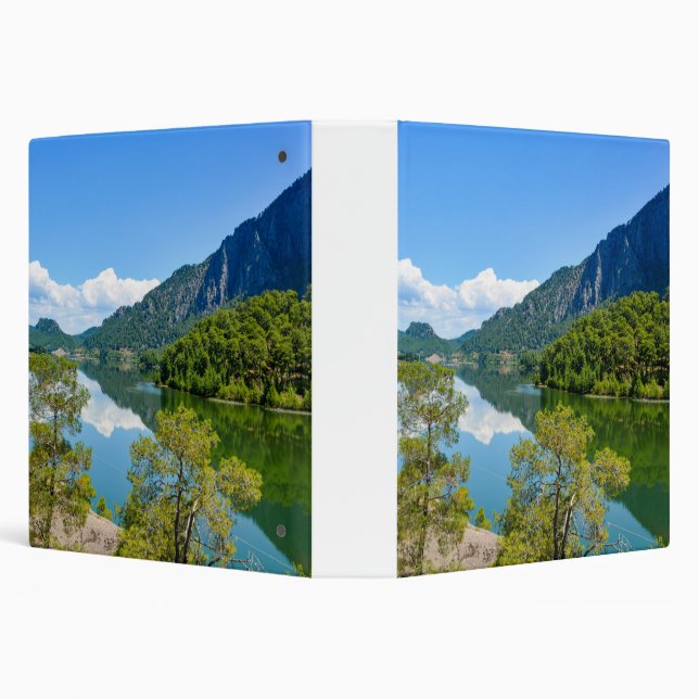 Scenic Lake Mountain Reflection Photo Binder (Background)