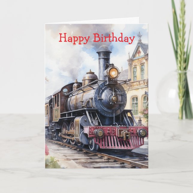 Scenic Landscape a Victorian Train Card (Front)