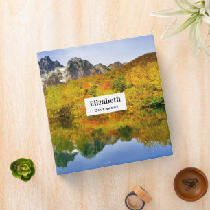 Scenic Landscape Forest and Mountains Binder
