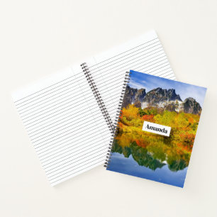 Scenic Landscape Forest and Mountains  Notebook