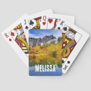 Scenic Landscape Forest and Mountains  Playing Cards