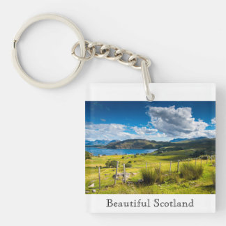 Scenic Landscape in Scotland Keychain