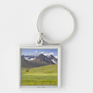 Scenic landscape of Svarfadardalur valley Keychain