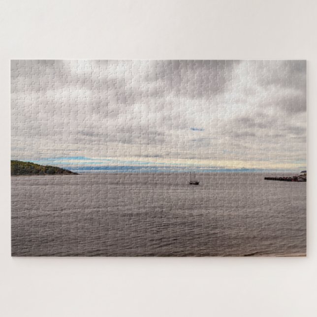 Scenic Landscape of Tadoussac bay, Quebec, Canada Jigsaw Puzzle (Horizontal)