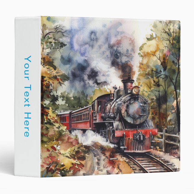 Scenic Landscape with Train Binder (Front/Spine)