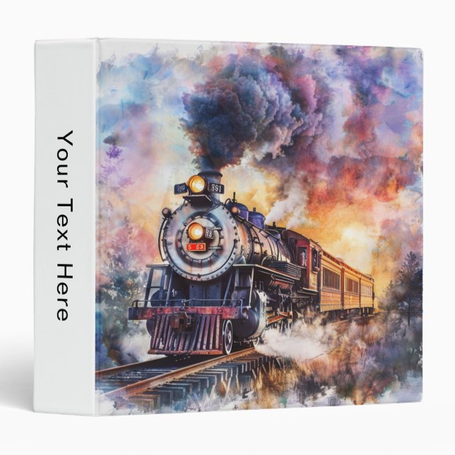 Scenic Landscape with Train Binder (Front/Spine)