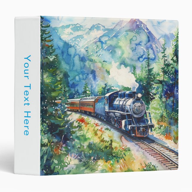 Scenic Landscape with Train Binder (Front/Spine)