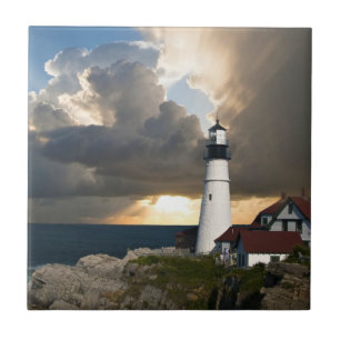 Scenic Lighthouse Beacon Tile