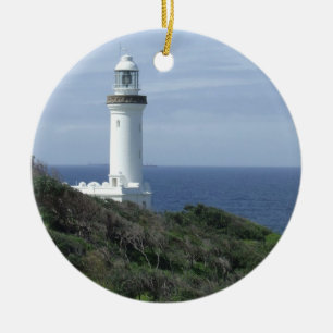 Scenic Lighthouse Ceramic Ornament