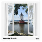 SCENIC LIGHTHOUSE THRU A WINDOW CANVAS EFFECT 