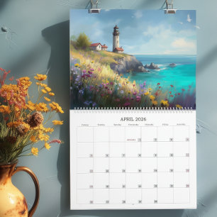 Scenic Lighthouses 2027 Calendar