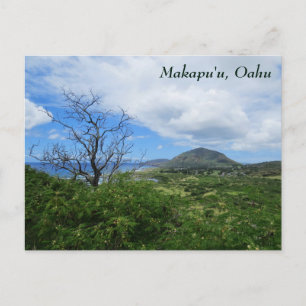 Scenic Makapuʻu Oahu Hawaii Mountains Ocean View Postcard