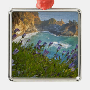 Scenic McWay Falls tumbles into the beach and Metal Ornament