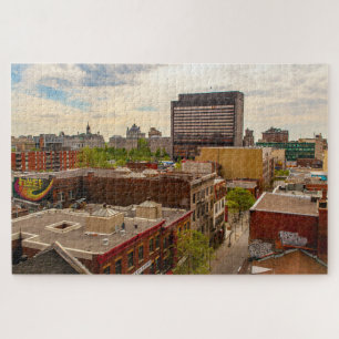 Scenic Montreal roofs view, Quebec, Canada Jigsaw Puzzle