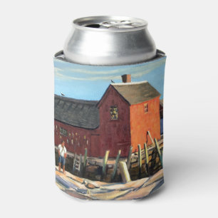 Scenic Motif #1 Rockport Fishing Shack Can Cooler