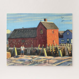 Scenic Motif #1 Rockport Fishing Shack Jigsaw Puzzle