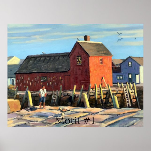 Scenic Motif #1 Rockport Fishing Shack Poster (Front)