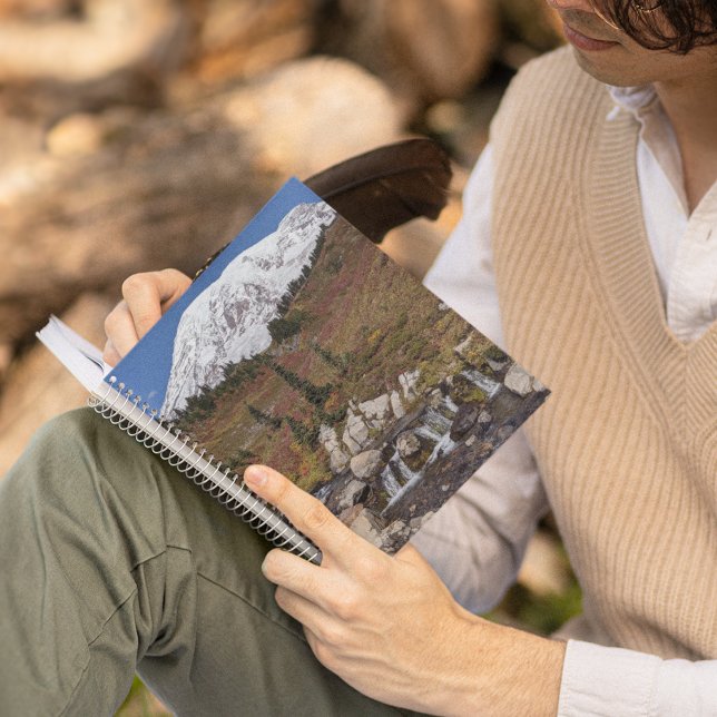 Scenic Mount Rainier and Edith Creek Landscape Notebook (In Situ)