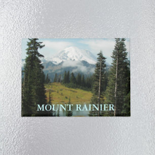 Scenic Mount Rainier Landscape Magnet