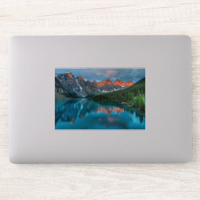 Scenic Mountain & Lake Landscape Photograph (Computer)