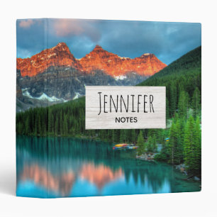 Scenic Mountain & Lake Landscape Photograph Binder