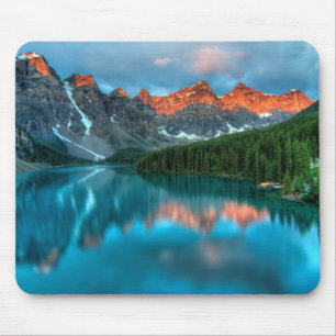 Scenic Mountain & Lake Landscape Photograph Mouse Pad