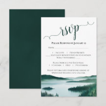Scenic Mountain Lake Landscape Rustic Wedding