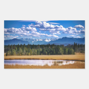 Scenic Mountains Alpine Landscape Sticker