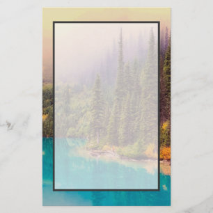 Scenic Northern Landscape Rustic Stationery