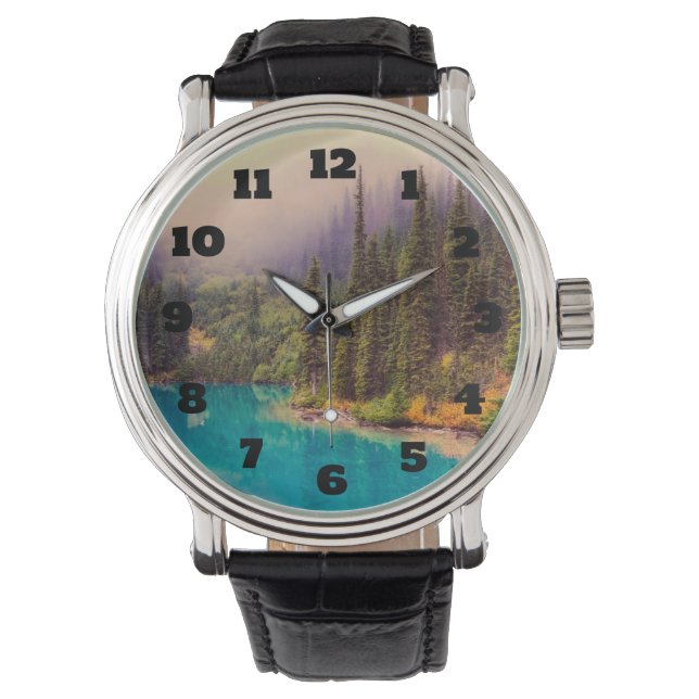 Scenic Northern Landscape Rustic Watch (Front)