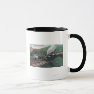 Scenic Northwestern Pacific Train Route Mug