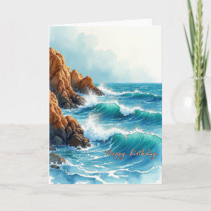 Scenic Ocean Birthday Card