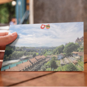 Scenic Old City of Bern and the Aare River  Postcard
