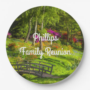 Scenic Park Family Reunion Paper Plate