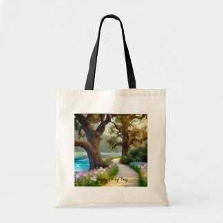 Scenic Pathway and Landscape Tote Bag