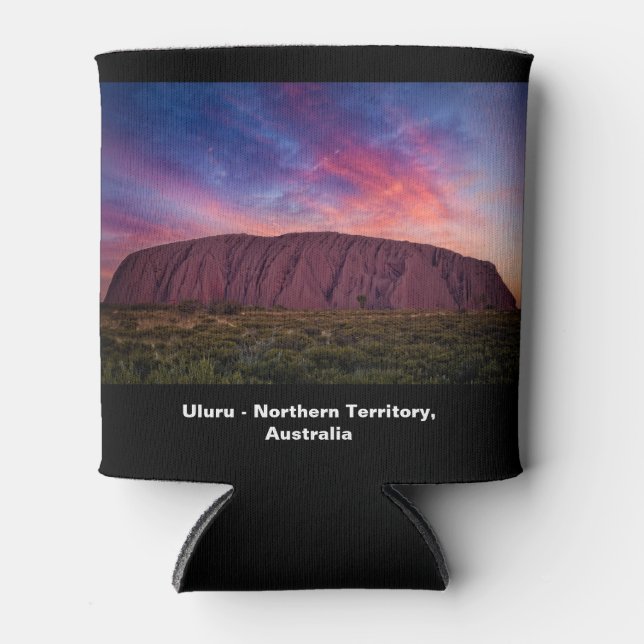 Scenic Photography - Uluru sunset Can Cooler (Front)