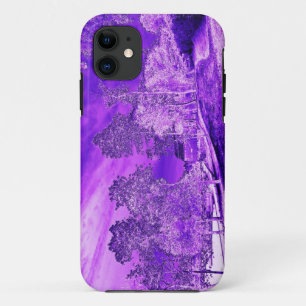 Scenic Pond House in Purple iPhone 5 Case