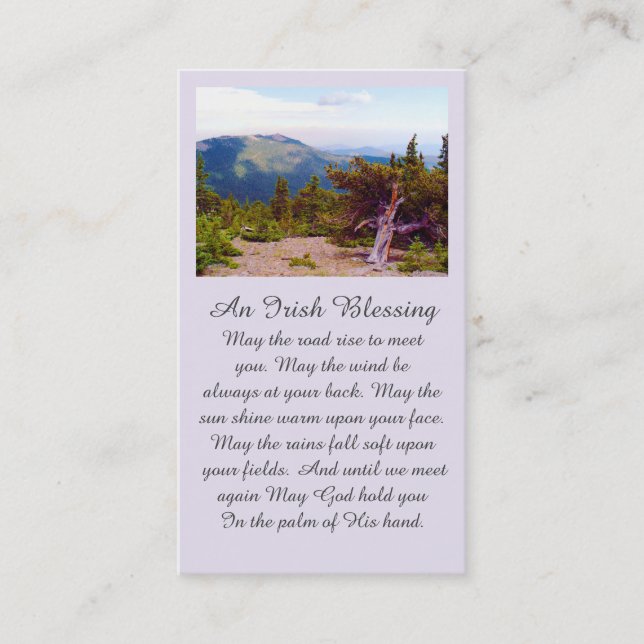 Scenic Remembrance Photograph Prayer Card (Front)
