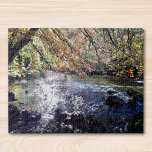 Scenic River Jigsaw Puzzle<br><div class="desc">This serene scene is the River Wansbeck in Northumberland,  England.
This photograph shows the sunlight glistening on the water as seen from the river bank one tranquil morning.
I hope that you enjoy this peaceful jigsaw.</div>