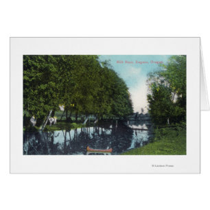 Scenic River with Canoe SceneEugene, OR