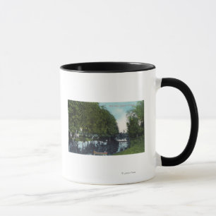 Scenic River with Canoe SceneEugene, OR Mug