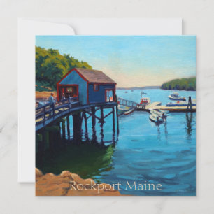 Scenic Rockport Maine Harbour with Boats