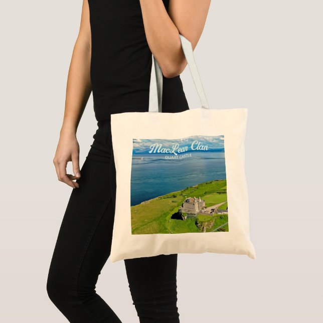 Scenic Scottish MacLean Clan's Duart Castle Photo Tote Bag (Front (Product))