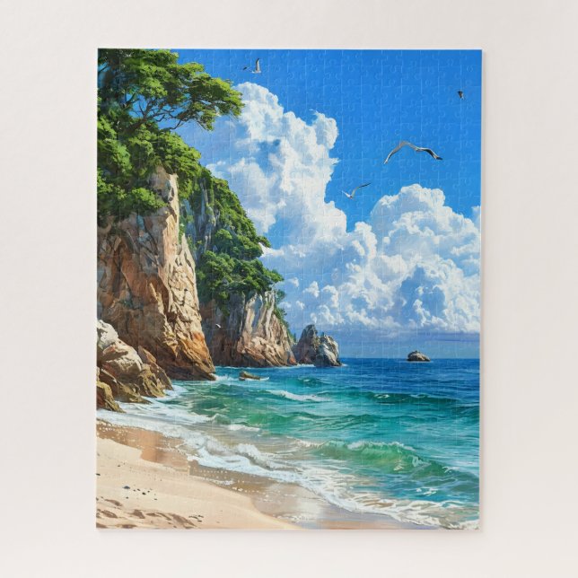 Scenic Seaside Landscape Jigsaw Puzzle (Vertical)