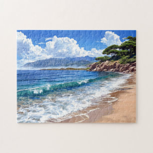 Scenic Seaside Landscape. Jigsaw Puzzle