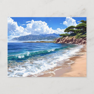 Scenic Seaside Landscape. Postcard