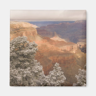 Scenic snowy winter landscape along the south magnet