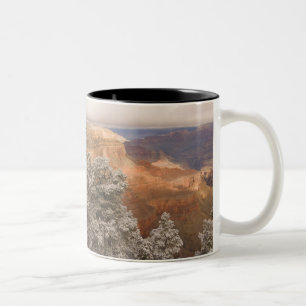 Scenic snowy winter landscape along the south Two-Tone coffee mug